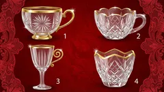 Personlighetstest: Välj en av fyra kristallkoppar och se vad din intuition avslöjar