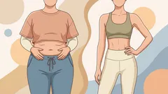 1-minutsposition som hjälper till att minska magfettet och ger ett ungdomligt, tonat utseende